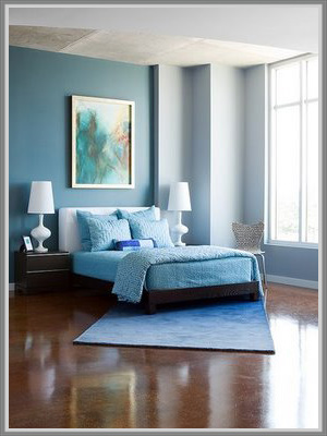 Kamar Minimalis Dengan Paduan Warna Biru Pastel Edupaint