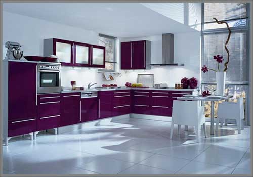 dapur warna ungu